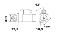 Anlasser Reduktionsgetriebestarter 12V/4,2kw 10z f.Iskra IS1202 11.131.784 11131784 AZF4206 MS403 11131640 AZF4164 11131763 AZF4 - 1