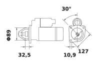 Anlasser Reduktionsgetriebestarter 12V/3,2kw 10z f.Iskra IS1204 11.132.383 11132383 AZE4284 MS660 11131696 AZE4159 11131966 AZE4 - 1