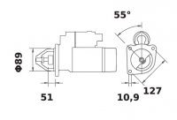 Anlasser Reduktionsgetriebestarter 12V/4,2kw 10z f.Mahle MS402 IS1118 11.131.356 11131356 AZF4592 0191-2363 RE536008 RE536490 - 1