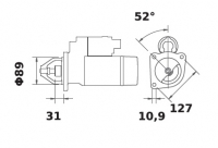 Anlasser Reduktionsgetriebestarter 24V/4,0kw 9z f.Iskra IS1238 11.131.865 11131865 AZF4232 MS70 11131648 AZF4169 11132140 AZF431 - 1