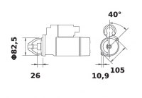 Anlasser Reduktionsgetriebestarter 24V/4,0kw 9z f.Iskra IS1282 11.131.841 11131841 AZF4222 MS36 2201041-0 07.0741.0146 - 1