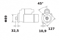 Anlasser Reduktionsgetriebestarter 24V/5,5kw 10z f.Iskra IS1295 11.132.186 11132186 AZF4838 MS447 11131889 AZF4801 3417602 38259 - 1