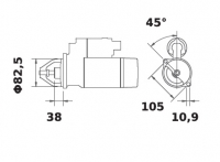 Anlasser Reduktionsgetriebestarter 12V/3,4kw 10z f.Iskra IS1300 11.131.883 11131883 AZF4240 MS419 RE500819 RE501854 RE506589 RE7 - 1