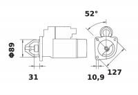 Anlasser Reduktionsgetriebestarter 24V/4,0kw 10z f.Iskra IS1337 11.132.177 11132177 AZF4323 MS210 11132071 AZF4289 11132085 AZF4 - 1
