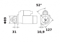 Anlasser Reduktionsgetriebestarter 24V/4,0kw 9z f.MS66 IS1255 11.131.770 11132770 AZF4198 2300088A 2913163700 2913184900 0572619 - 1