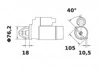 Anlasser Reduktionsgetriebestarter 12V/1,1kw 9z f.Mahle MS59 IS1268 11.131.901 11131901 AZD2124 58401990 58402090 0001107083 000 - 1
