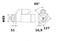 Anlasser ACR 12V/3,1kw 10z f.Mahle MS420 IS1284 11.131.913 11131913 AZJ3465 MS420 121915C91 636788R91 1107873 1109260 1109271 19 - 1