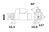 Anlasser Reduktionsgetriebestarter 12V/4,2kw 10z f.Mahle ME226 IS1289 11.132.164 11132164 AZF4318 7169479 7220938 3317010 T40615 - 1