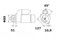 Anlasser Reduktionsgetriebestarter 24V/4,0kw 11z f.Iskra IS1344 11.132.189 11132189 AZF4327 MS214 11130595 AZJ3186 MS611 1113133 - 1