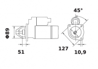Anlasser Reduktionsgetriebestarter 12V/4,2kw 10z f.Mahle MS407 IS1342 11.132.056 11132056 AZF4283 MS407 21544530 - 1