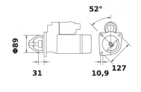 Anlasser Reduktionsgetriebestarter 12V/4,0kw 9z f.Iskra IS1366 11.132.365 11132365 AZF4371 MS651 11132114 AZF4302 04125370 - 1