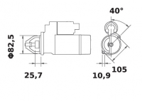 Anlasser Reduktionsgetriebestarter 12V/3,2kw 9z Iskra IS1380 11.132.377 11132377 AZE4282 MS658 11132058 AZE4224 MS658 04131602 0 - 1