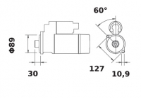 Anlasser Reduktionsgetriebestarter 24V/4,0kw 10z f.Mahle MS654 IS1374 11.132.368 11132368 AZF4862 04125683 - 1