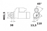 Anlasser Reduktionsgetriebestarter 12V/kw z f.Mahle MS723 IS1403 11.132.192 11132192 AZF4328 MS648 11132403 AZF4384 MS723 8,9615 - 1
