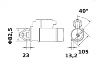 Anlasser Reduktionsgetriebestarter 12V/3,2kw 11z f.Iskra IS1442 11.132.182 11132182 AZE4254 MS647 - 1