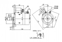 Mahle DC-Motor Gleichstrommotor ACR 24V/2,2kw f.Mahle MM307  IM0048 AMJ4708 11212918 11.212.918 - 1