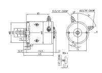 Mahle DC-Motor Gleichstrommotor CR 12V/1,2kw f.Mahle MM323  IM0326 AMF4684 11216841 11.216.841 - 1