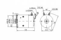 DC Motor Gleichstrommotor 24V/2,2KW Mahle MM96 IM0361 AMJ5866 11216914 11.216.914 AMJ5714 11216164 - 1