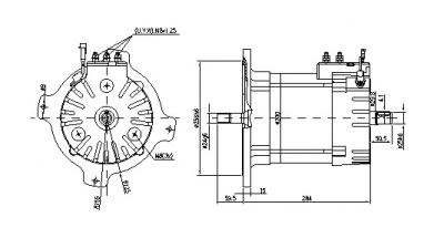 DC-Motor Gleichstrommotor CR/ACR 30V/7,0KW f.Mahle MM431 IM7085 AMV7144 11.217.258 11217258 MM431 628460 628460 - 1