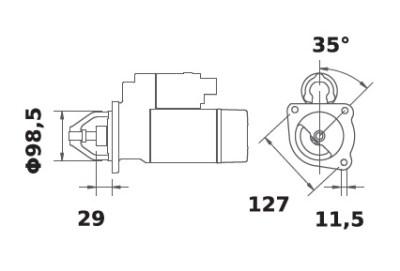 Iskra Anlasser 12V/3,2kw 9z f.Agrale Deutz IS1165 11.132.051 11132051 AZE4222 MS417 8031130 87344400 V221561 9000083015 90000830 - 1