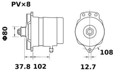 Iskra Lichtmaschine 48V/180A f. John Deere TCA21706 TCA17247 AUC15772 IA1396 11.204.697 11204697 AAT3372 MG93 11203646 AAT1369 1 - 1