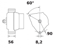Iskra Lichtmaschine 24V/55A f.KHD Deutz 01182167 01182403 01182959 01183195 01183429 01183443 01183626 IA1076 11.203.396 1120339 - 1