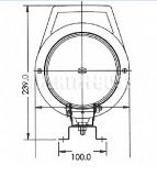 Arbeitsscheinwerfer H3/24V Wohnmobil LKW Unimog - 1
