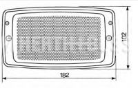 Arbeitsscheinwerfer zum Einbau H3 24V+12V - 1