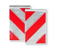 Warnmarkierung rechtsweisend m.Halter für Hubladebühne - 0