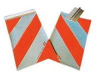 Warnmarkierung rechtsweisend m.Halter für Hubladebühne - 1