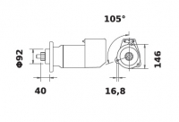 Anlasser 24V/6,6kw 11z f.Iskra IS9034 11.139.040 11139040 AZK5199 MS460 11130281 AZL3618 11139515 AZK5554 MS673 - 1