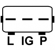 Regler 12V f.Denso Lichtmaschine 126000-3480 101211-2941 101211-8810 - 1