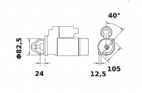 Anlasser ACR 12V/3,6kw 9z  f.Iskra IS0707 11.130.707 11130707 AZJ3245 MS338 16028248 D26747769 - 1