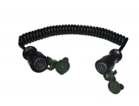 Elektrowendel Wendelleitung Nato Bw 12polig 24V 2xStecker m.Kontaktstiften (3m) VG96923-B4-12P 651333 - 0