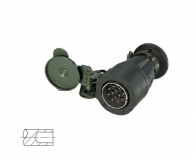 Elektrowendel Wendelleitung Nato Bw 12polig 24V 2xStecker m.Kontaktstiften (3m) VG96923-B4-12P 651333 - 1