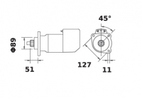 Anlasser 24V/5,4 kW 11z f.Iskra IS9054 11.139.063 11139063 AZK5418 MS565 298386 9125490 870870 847330 240347 0001416053 00014150 - 1