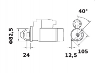 Anlasser 12V/1,8kW 9z f.Iskra IS0531 11.130.531 11130531 AZJ3155 MS330 152396501 40000610 296193300 210090010 563-57 563-02 6057 - 1