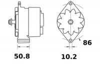 Lichtmaschine 12V/95A f.Iskra IA1348 11.203.268 11203268 AAK4307 MG233 - 1