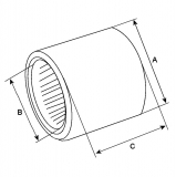 Nadellager F91916 HK1816 f.Bosch Anlasser 2000910005 0001410015 0001410016 0001410017 0001410018  0001410019 0001410021 00014100 - 1