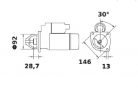 Anlasser 12V/3,0kw 10z f.Iskra IS1046 11.131.162 11131162 AZJ3389 MS243 11131093 AZJ3376 MS618 11132040 AZJ3473 3930507R1 700611 - 1