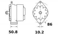 Lichtmaschine 12V/120A f.Iskra IA1522 11.204.405 11204405 AAK4834 MG477 - 1