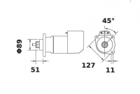 Anlasser 12V/3,6kw 9z f.Iskra IS9085 11.139.094 11139094 AZK5445 MS570 11139525 AZK5564 MS704 240501 837924 842775 743511 847306 - 1