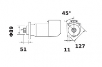 Anlasser 24V/6,6kW 9z f.Iskra IS9057 11.139.066 11139066 AZK5421 MS552 - 1