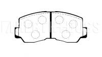 Bremsbelagsatz vorn Mitsubishi Galant II(A16) Pajero I Canvas Top(L04_G) Sapporo I(A12) Sapporo II(A16_A) L300(LO3_P/G,L0_2P) - 0