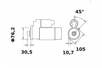 Anlasser ACR Reduktionsgetriebestarter 12V/2,0kW 9z f.Iskra IS1045 11.131.157 11131157 AZE2636 MS252 504967000 50316401 05726001 - 1