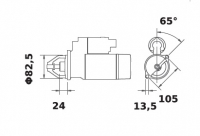 Anlasser 12V/2,7kW 9z f.Iskra IS0503 11.130.503 11130503 AZJ3140 MS391 11130207AZJ3540 11130319 AZJ3581 6005705502 35532039F 355 - 1