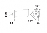 Anlasser 24V/5,4kW 11z f.Iskra IS9056 11.139.065 11139065 AZK5420 MS527 - 1
