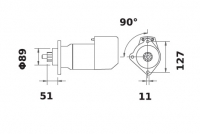 Anlasser 24V/5,4kW 11z f.Iskra IS9013 11.139.520 11139520 AZK5559 MS701 11139013 AZK5173 MS566 11130429 AZL3640 2913121300 29131 - 1