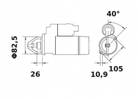 Anlasser Reduktionsgetriebestarter 24V/4,0kW 9z f.Iskra IS1236 11.131.863 11131863 AZF4230 MS68 11131607 AZF4156 4188195A 043002 - 1