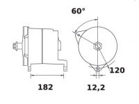 Lichtmaschine 230V/30A Iskra IA1226 11.204.083 11204083 AAT3314 MG60 11203457 AAT1356 - 1
